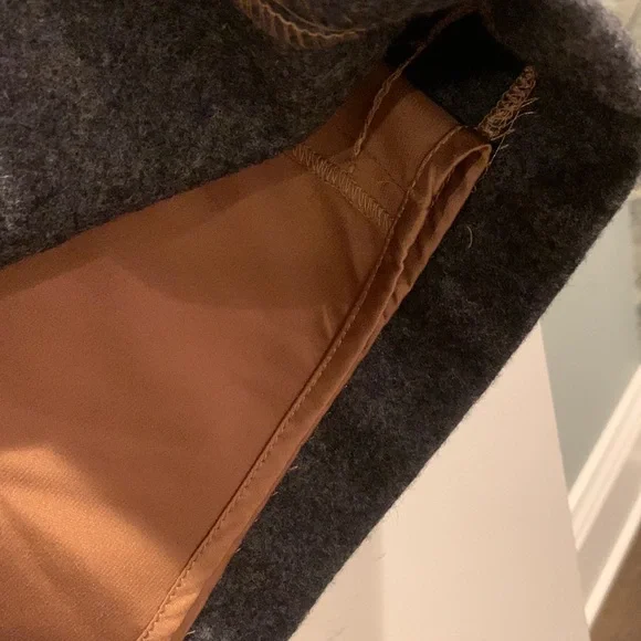 Boden color-block A-line wool-blend skirt. - Picture 3 of 8